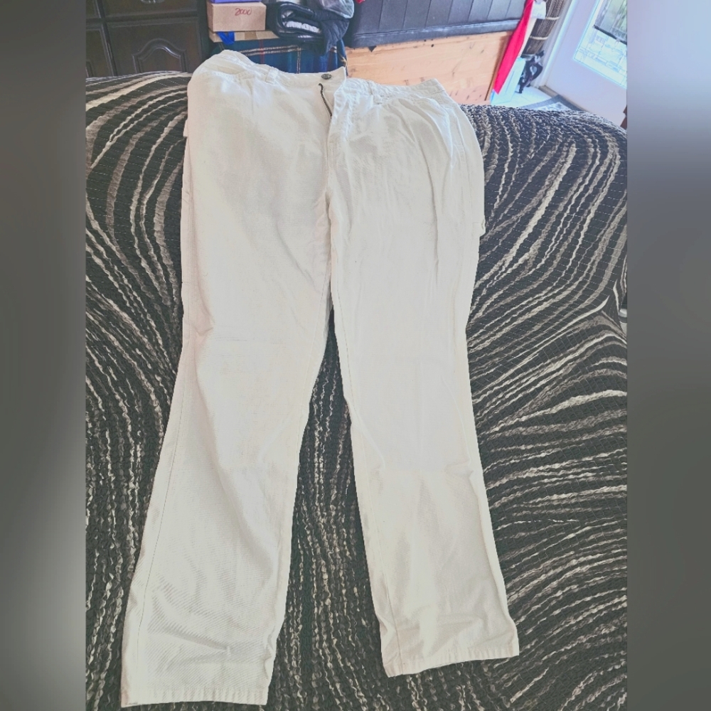 Dickies Women's Cream Chinos Vintage Painters Pants, Like New
